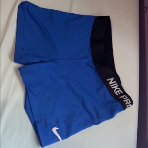 Blue NIKE PRO spandex shirts super cute size small 💙 accepting offers !